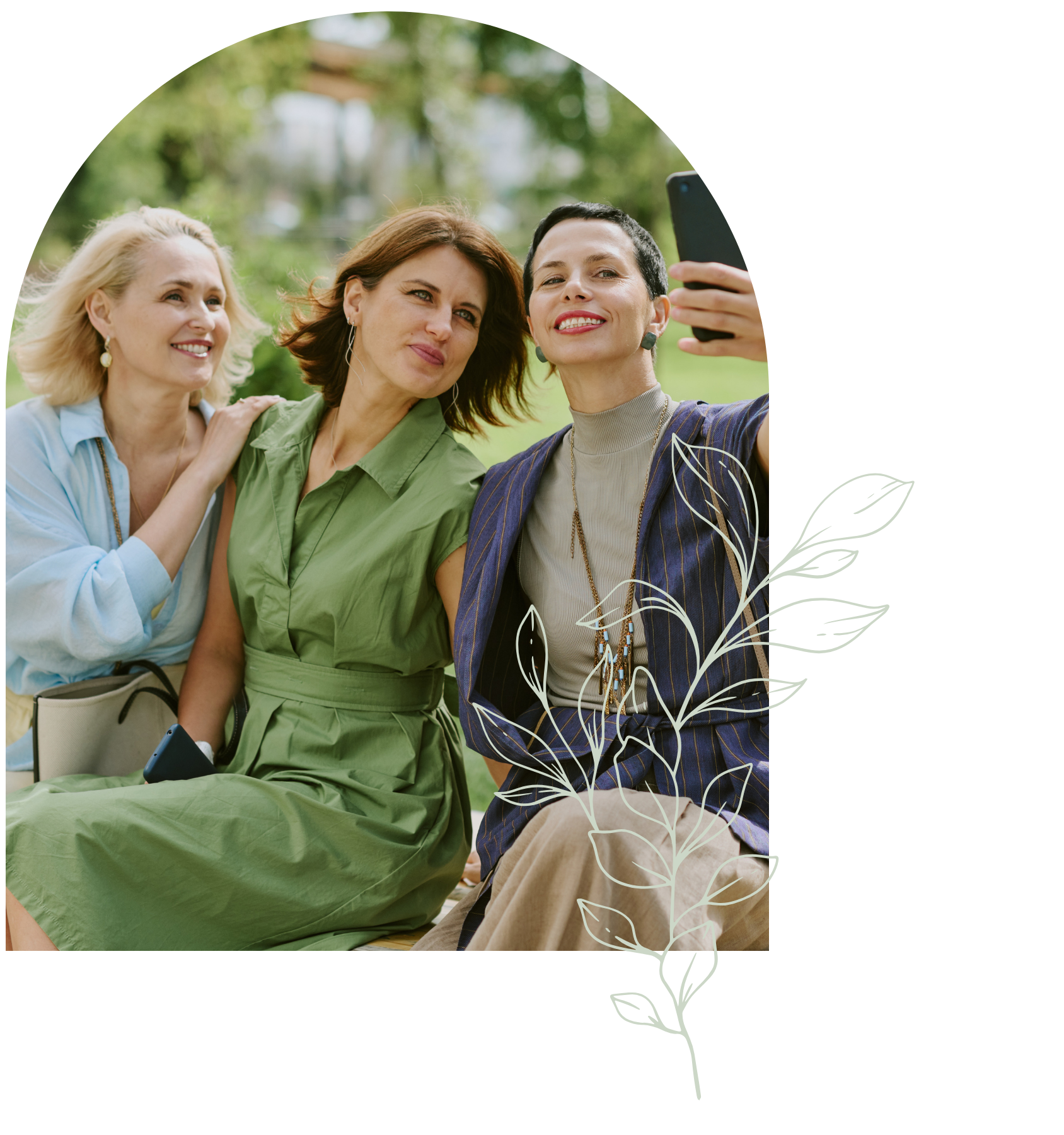 Group of 3 happy women taking a selfie - Spa Membership - The Radiance Club