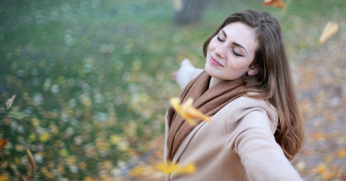 Fall Refresh-2 Happy woman outdoors in the fall - Fall Refresh