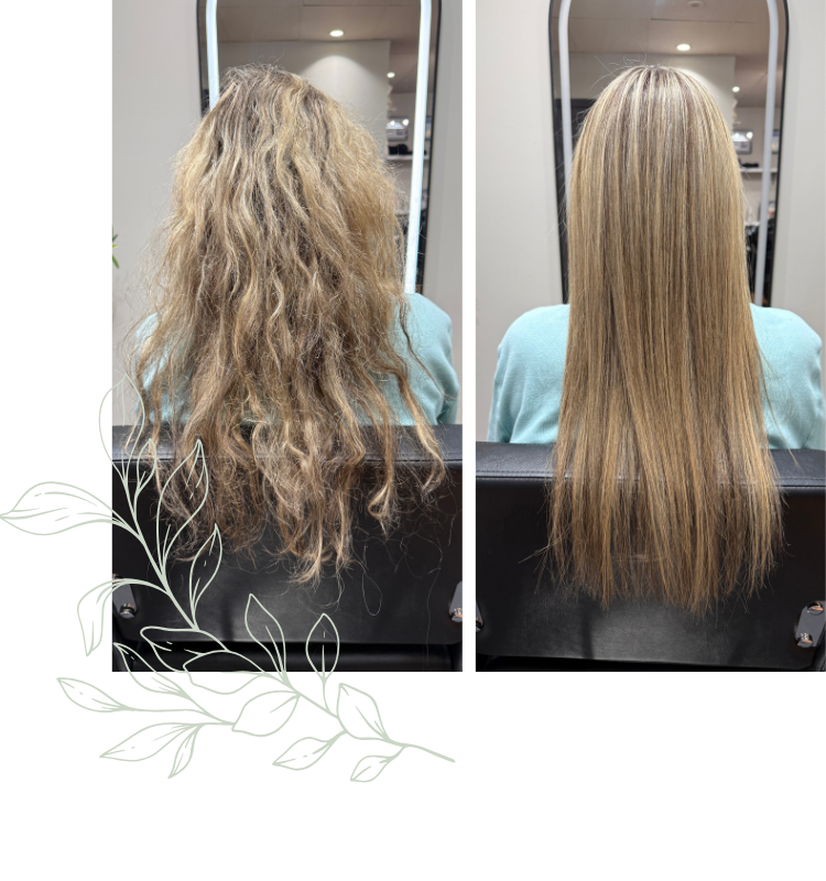 Before & After photos of MK Express Repair Hair Botox Treatment
